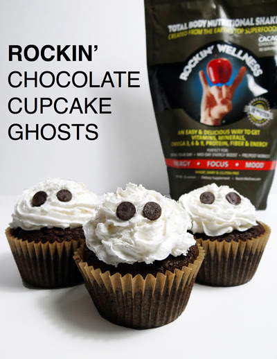 Rockin’ Wellness Ghost Cupcakes